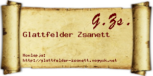 Glattfelder Zsanett névjegykártya
